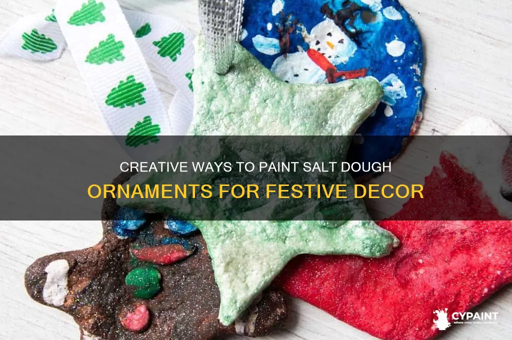 what do you paint salt dough ornaments with