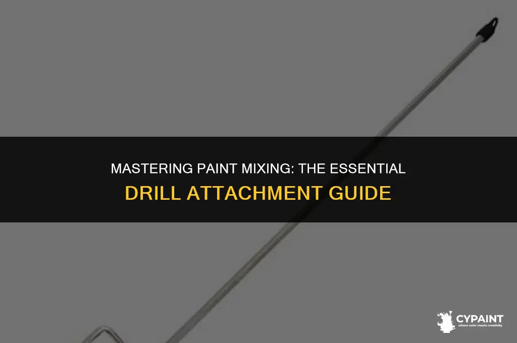 what do you put on a drill to mix paint