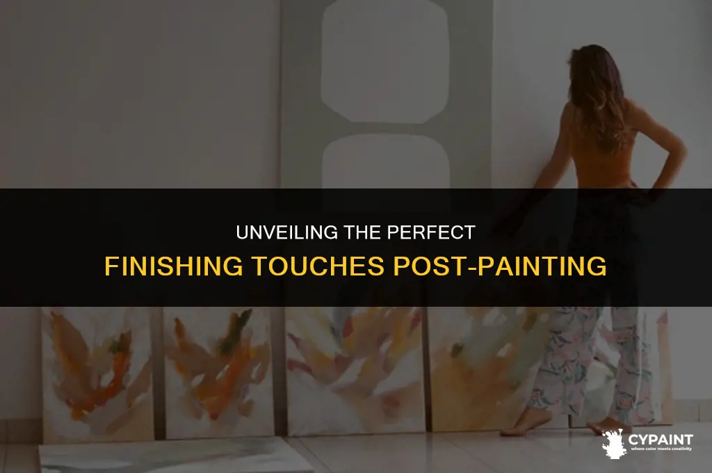 what do you put on after you are finished painting