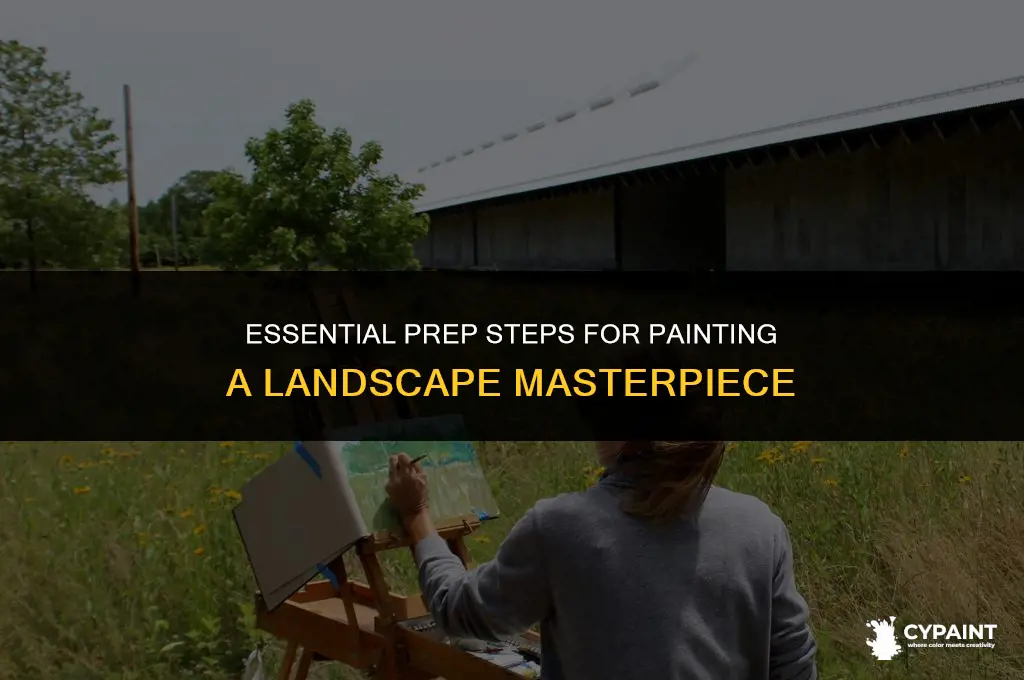 what do you put on before u paint a landscape