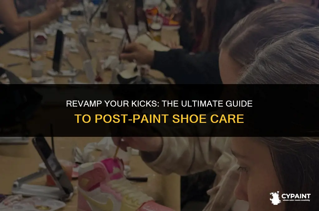 what do you put on shoes after you paint them