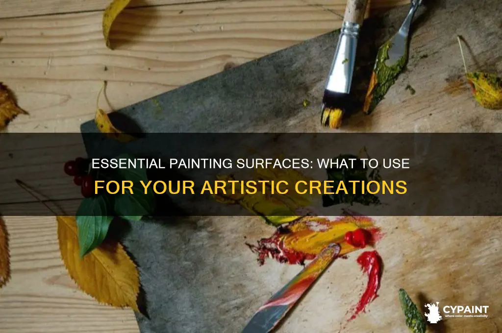 what do you put paint on while painting