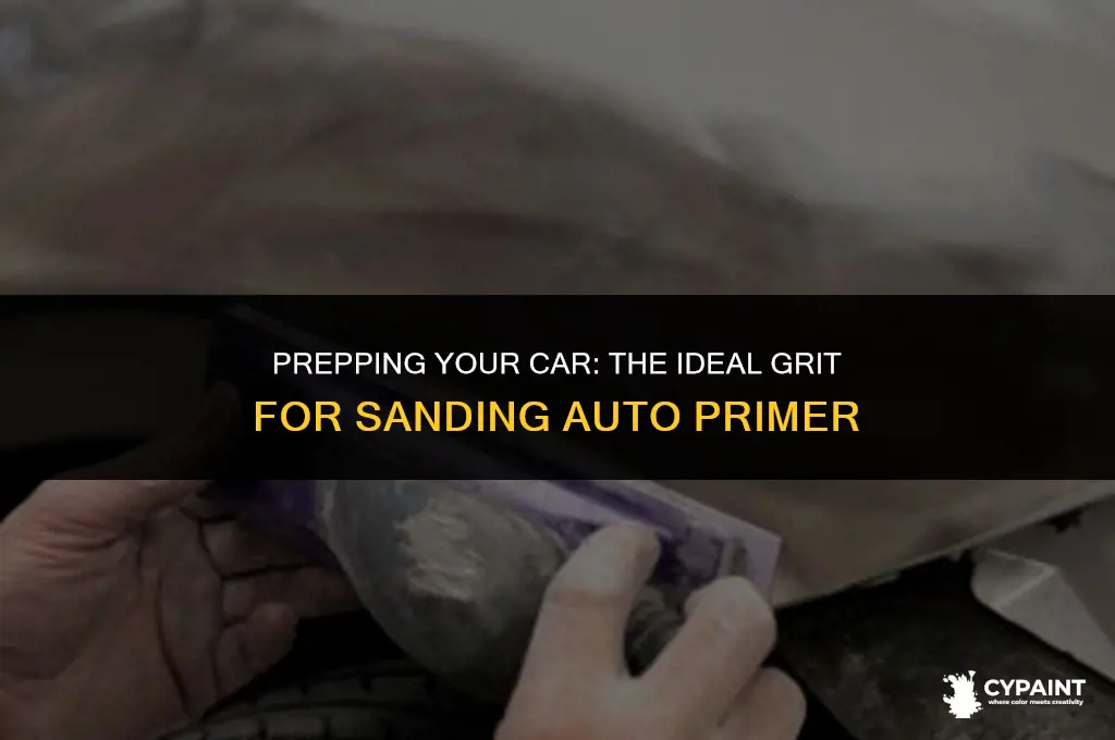 what do you sand auto primer down to before paint