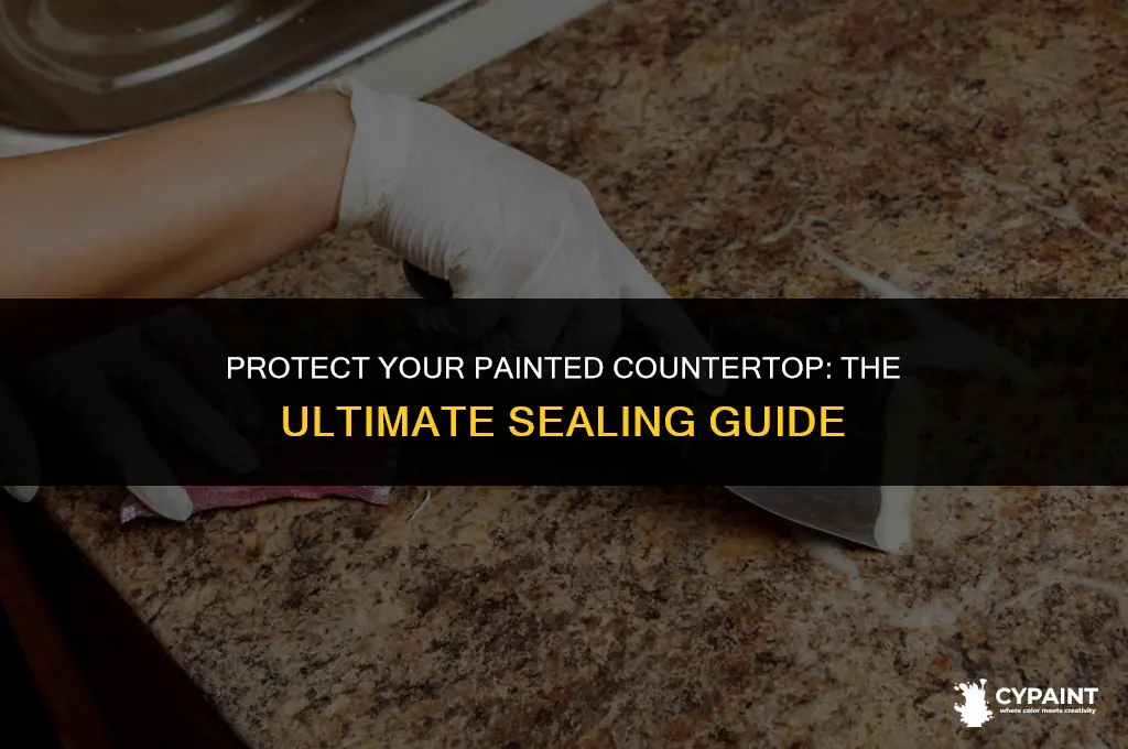 what do you seal a countertop with after painting it