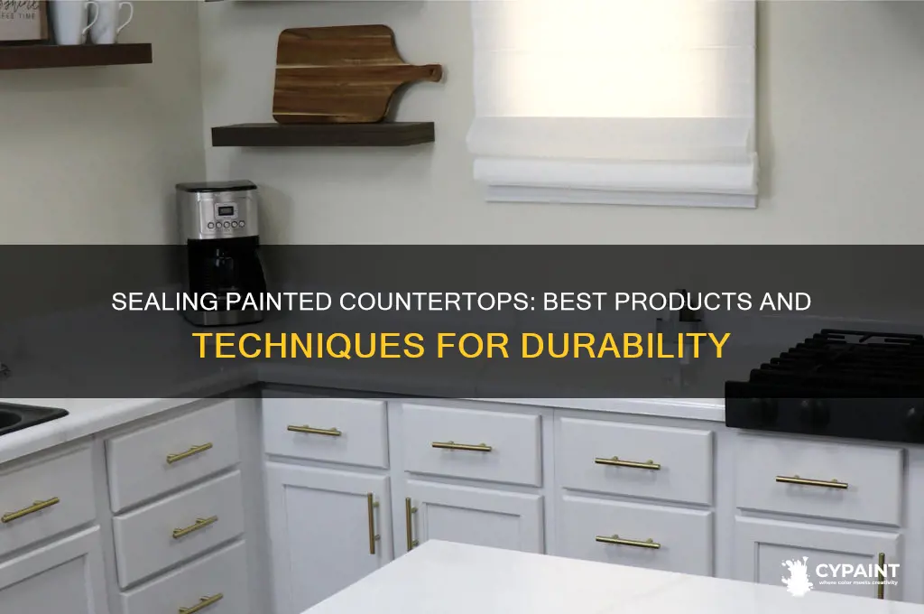what do you seal countertops with after painting