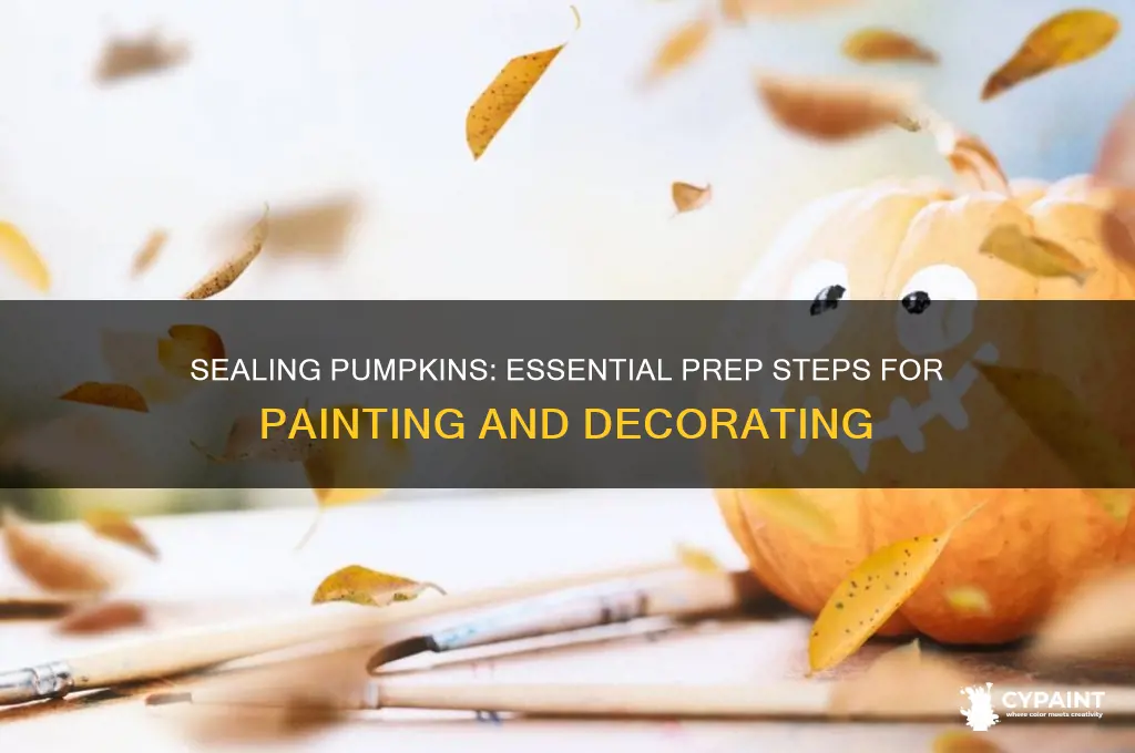 what do you seal pumpkin with before painting