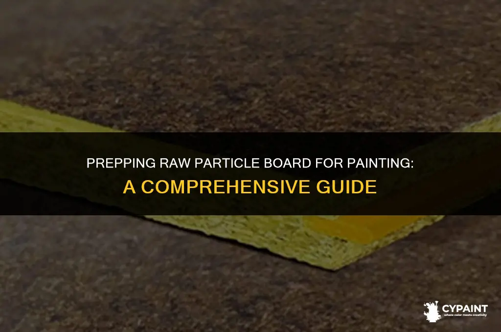 what do you seal raw partcle board with before painting