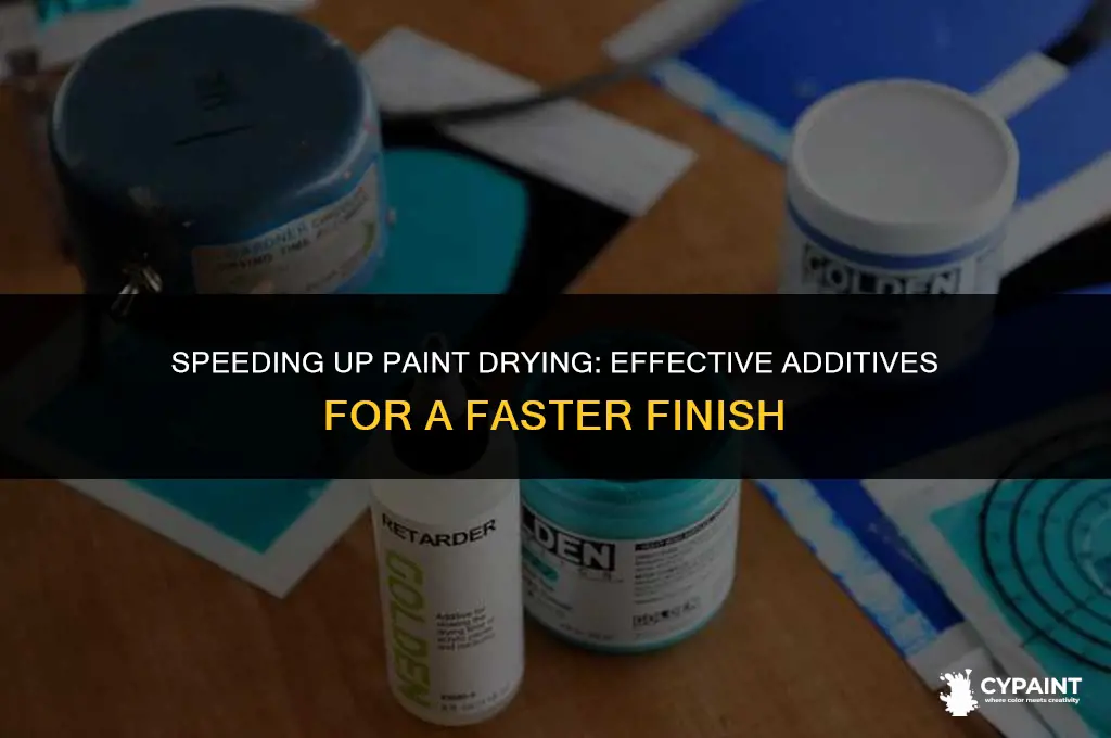 what do you stir into paint to dry it out