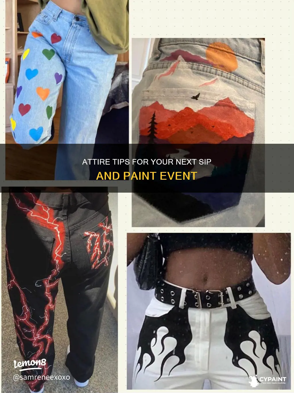 what do you wear to a sip and paint