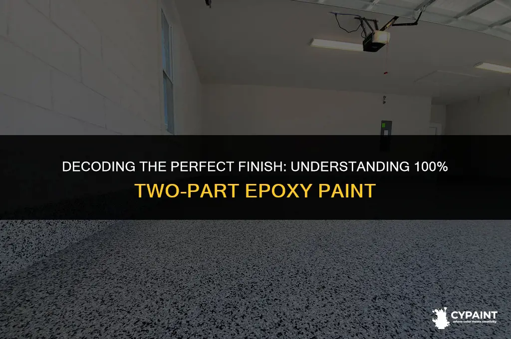 what does 100 percent mean in two part epoxy paint
