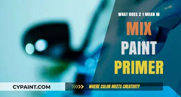 Primer and Paint Mixture: Understanding the 2:1 Ratio