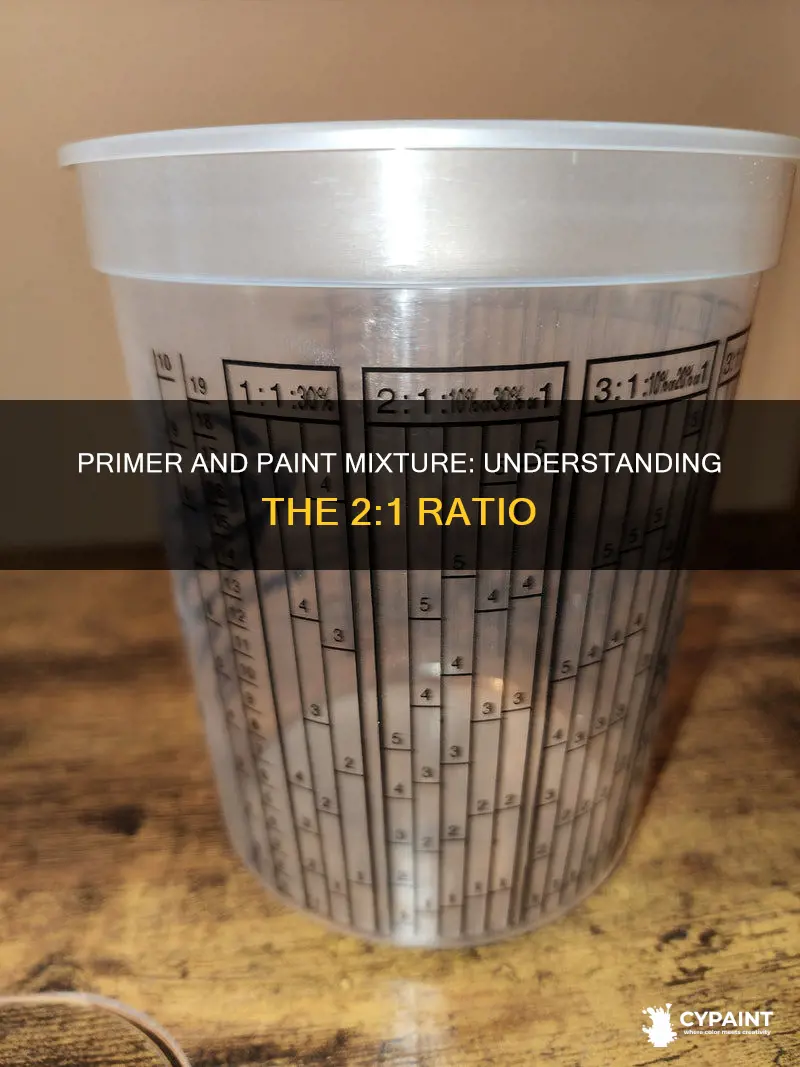 what does 2 1 mean in mix paint primer