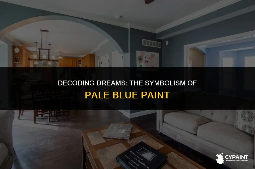what does a dream about a pale blue paint mean