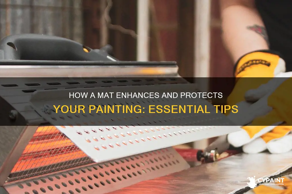 what does a mat do for a painting