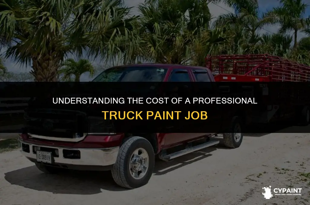 what does a paint job on a truck usually cost