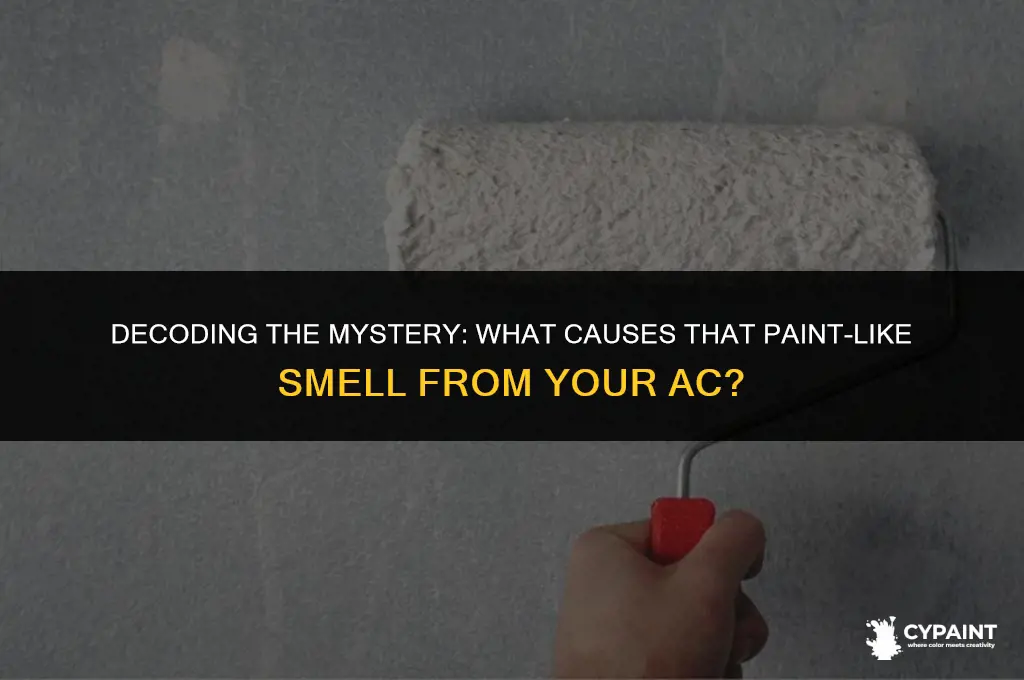 what does a paint smell from air conditioner come from