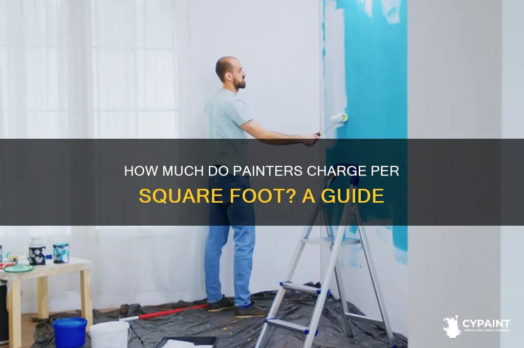 what does a painter charge per square foot