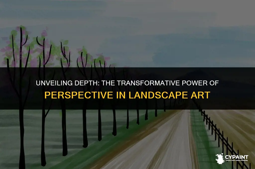 what does a perspective system add to a painted landscape