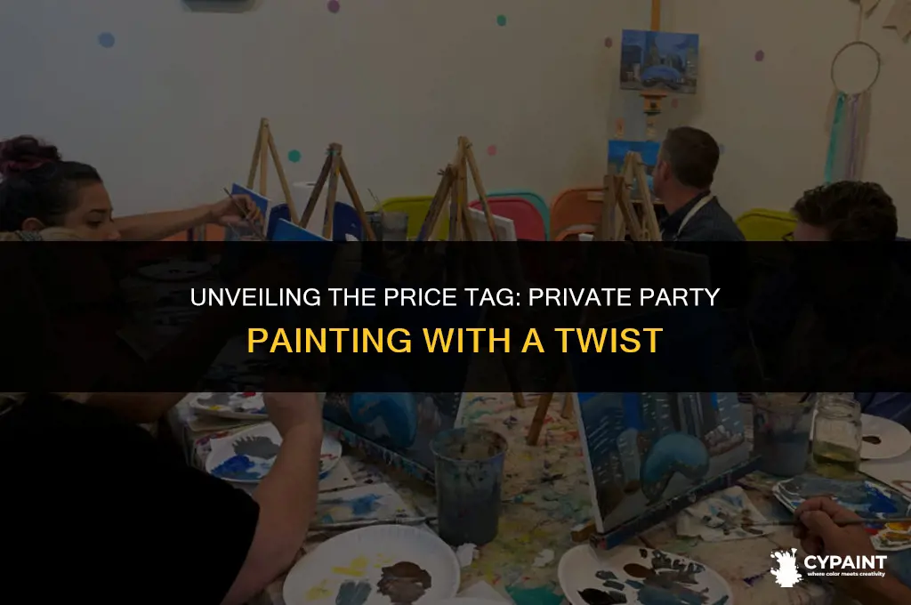 what does a private party cost painting with a twist