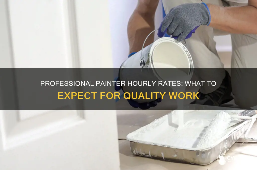 what does a professional painter charge per hour
