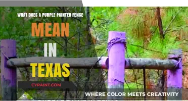 Why Are Texas Fences Painted Purple?
