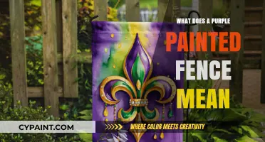 Decoding the Mystery: What Does a Purple Painted Fence Symbolize?