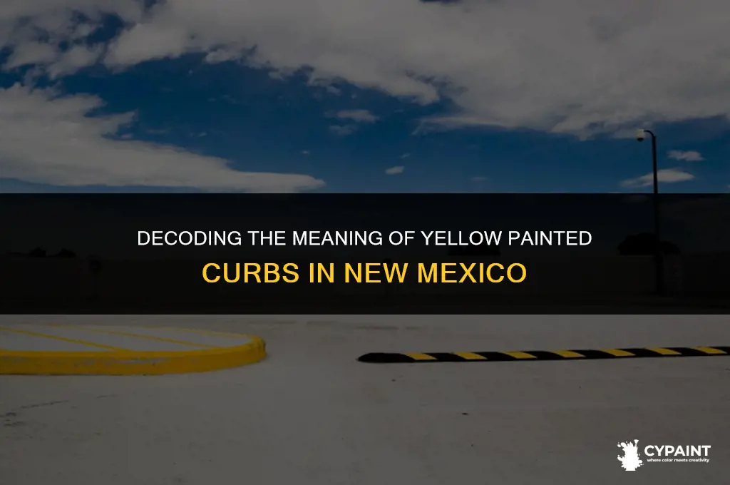 what does a yellow painted curb mean in new mexico
