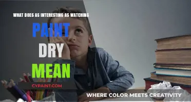 Watching Paint Dry: An Idiom's Meaning
