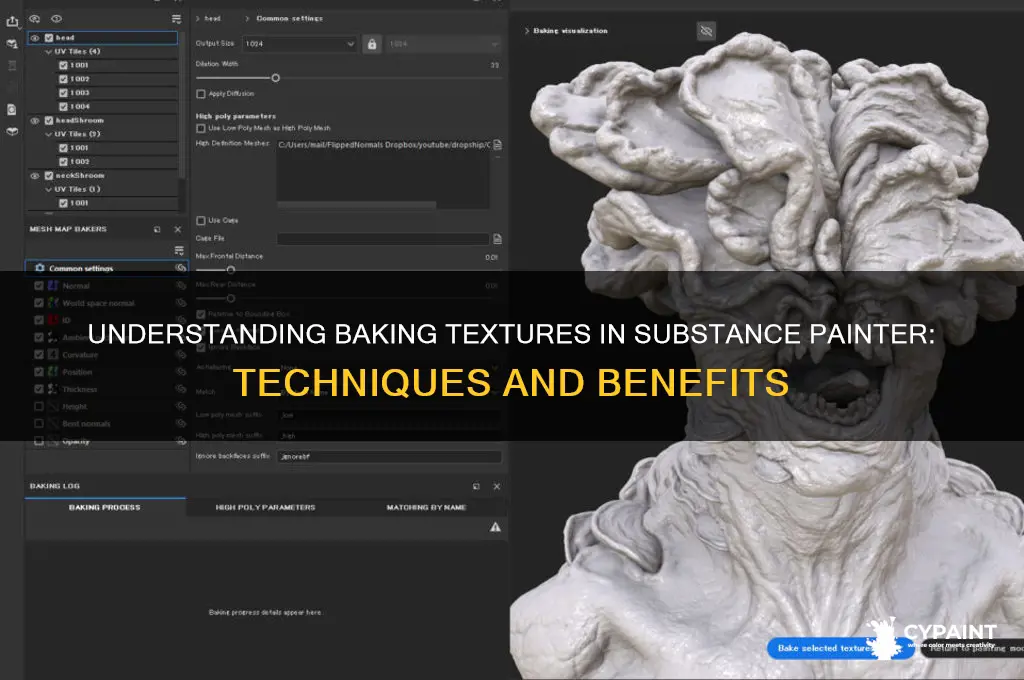 what does baking textures do in substance painter
