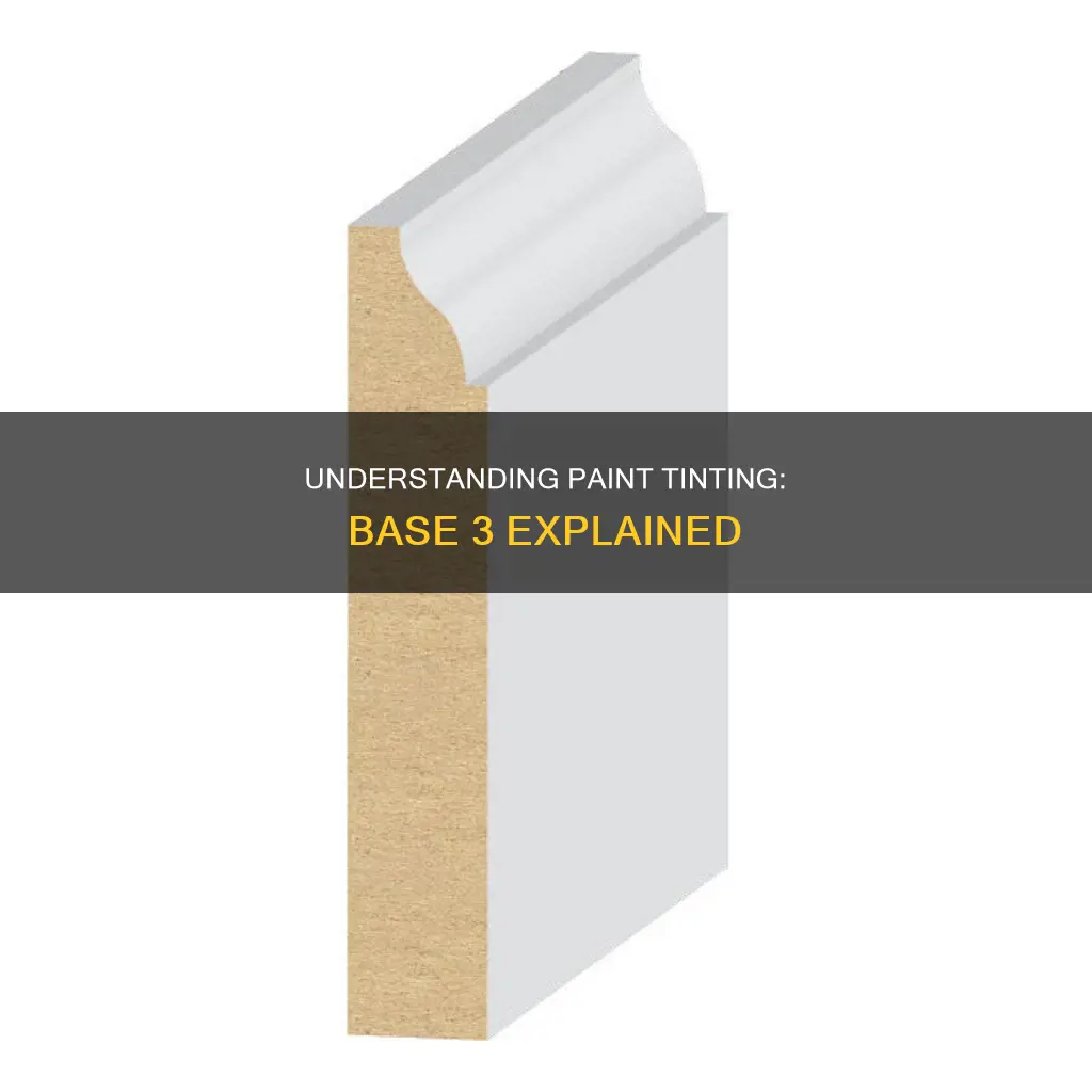 what does base 3 must be tinted paint mean