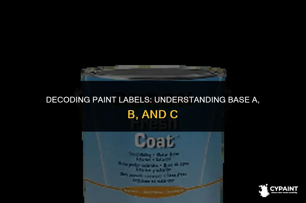 what does base a b and c mean in paint