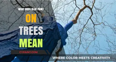 Decoding Blue Paint on Trees: Unveiling the Hidden Meaning and Purpose