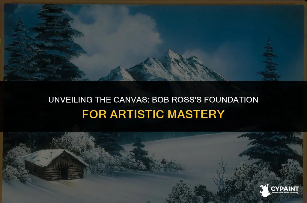 what does bob ross lay down to paint on we