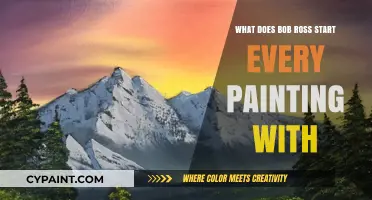 Bob Ross' Signature Start: Unveiling His Iconic Painting Beginnings