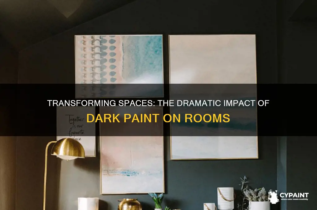 what does dark paint do to a room