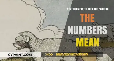 Decoding Speed: Understanding the Phrase 'Faster Than the Paint on the Numbers