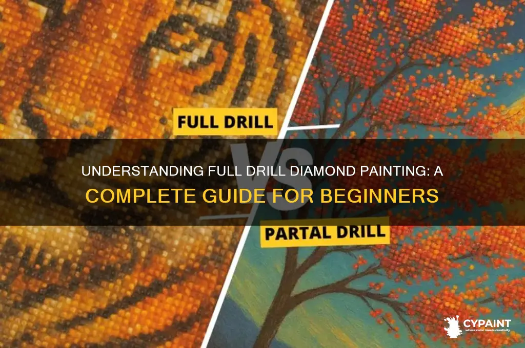 what does full drill in diamond painting mean