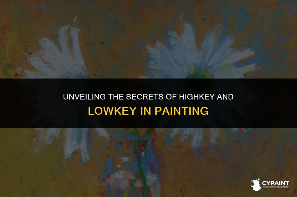 what does highkey and lowkey refer to in a painting