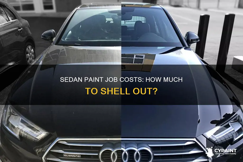 what does it cost for a sedan paint jobn