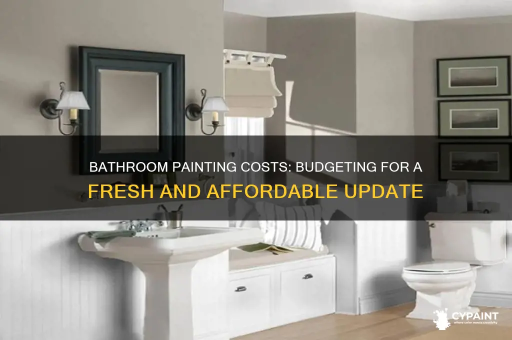 what does it cost to paint a bathroom