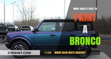 Painting Your Bronco: Uncovering the True Cost of a Fresh Look