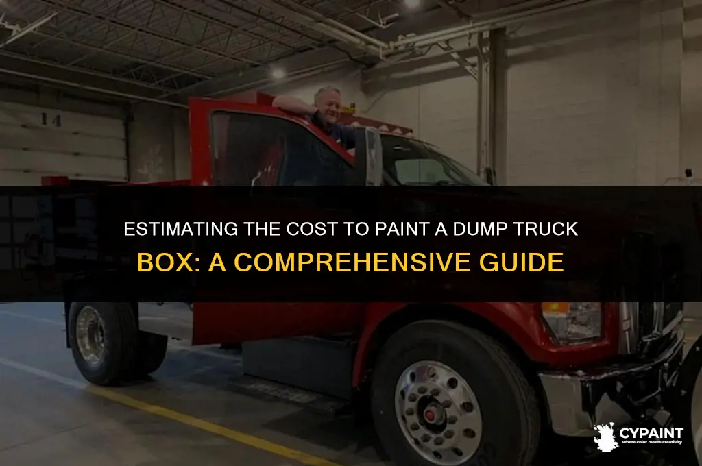 what does it cost to paint a dump truck box