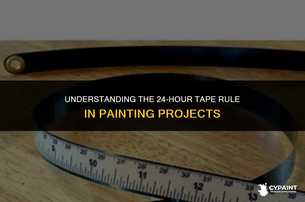 what does it mean 24 hours to tape when painting