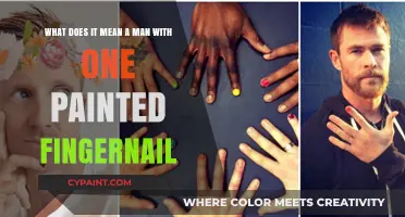 Decoding Style: The Significance of a Man's Single Painted Fingernail