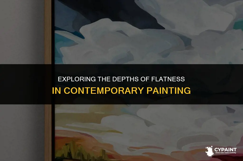 what does it mean for a painting to be flat