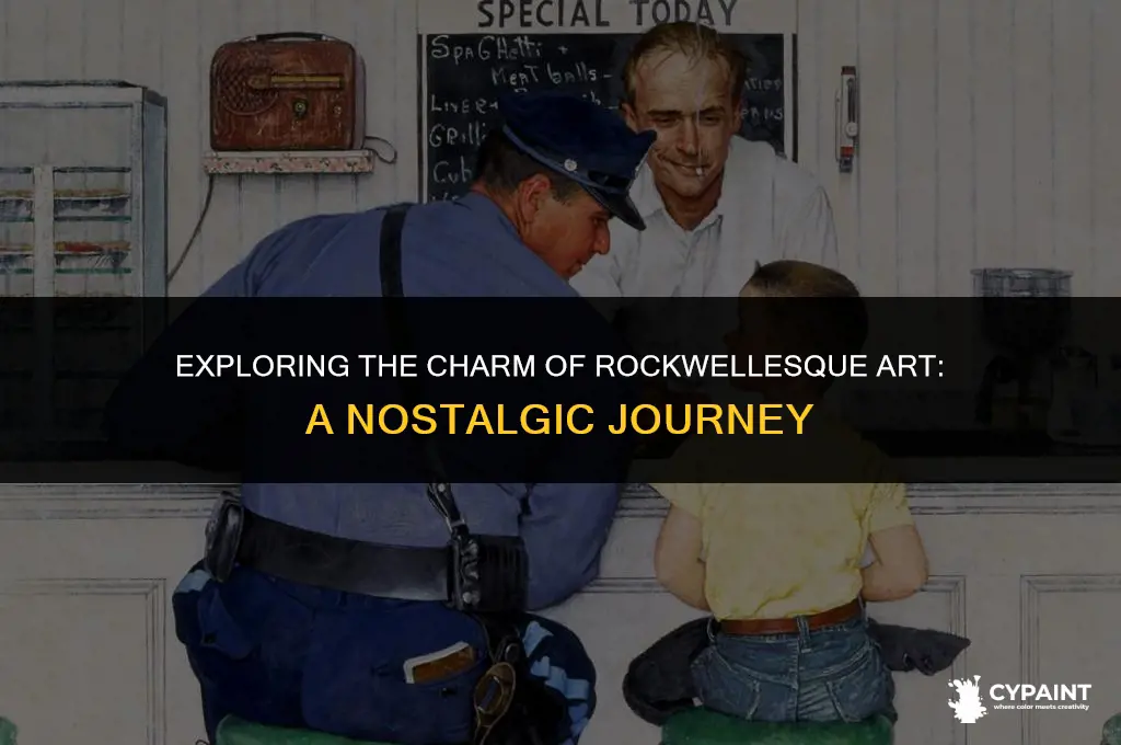 what does it mean for a painting to be rockwellesque
