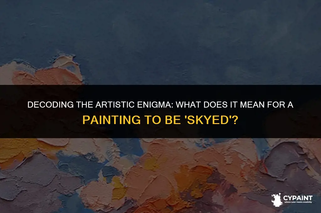 what does it mean for a painting to be skyed
