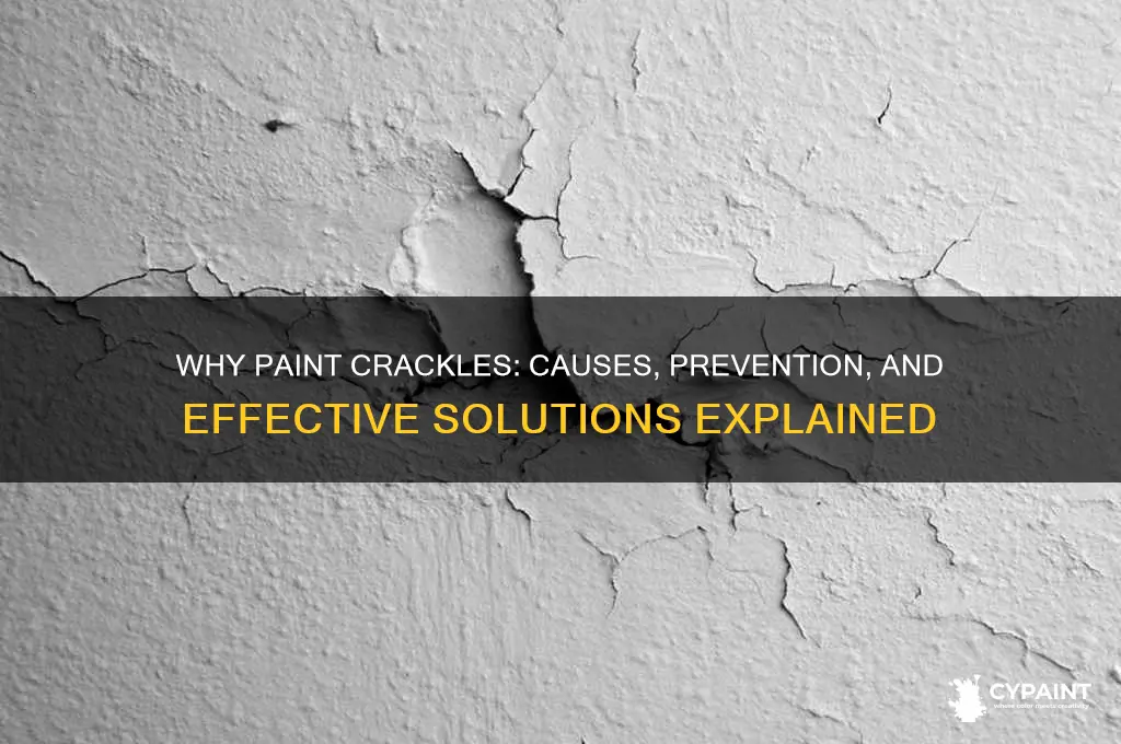 what does it mean if paint is crackling