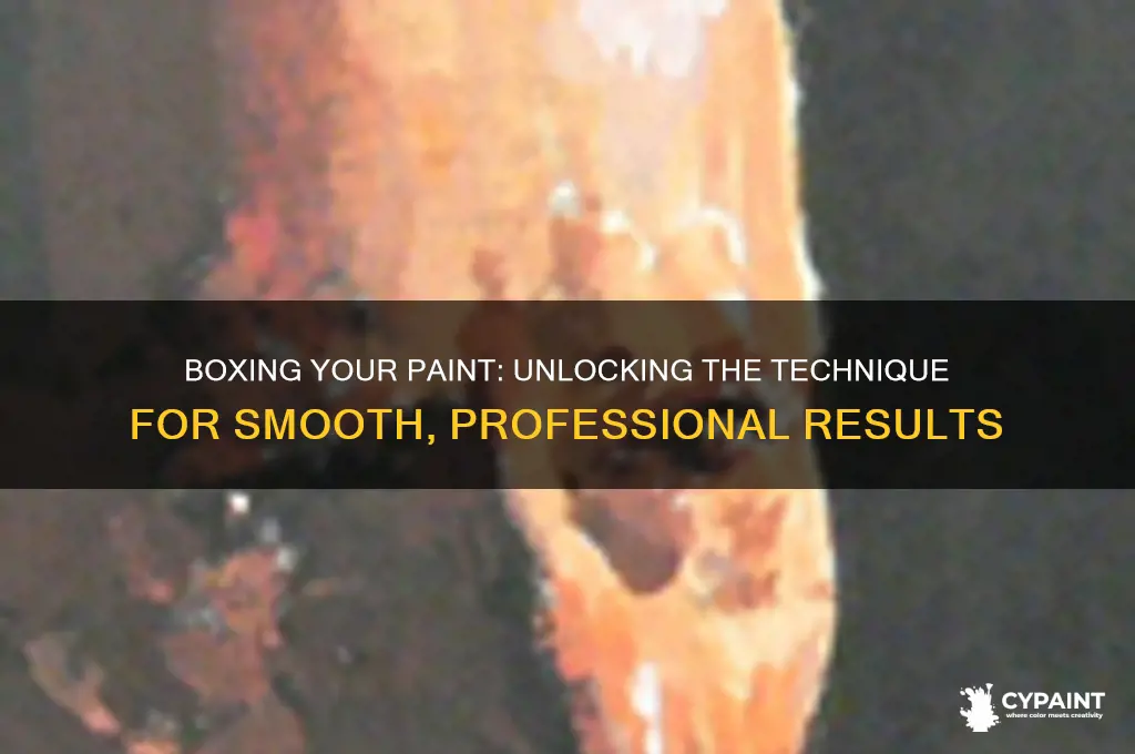 what does it mean to box your paint