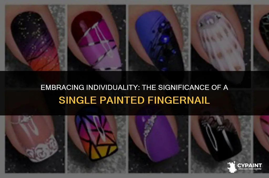 what does it mean to have one fingernail painted different